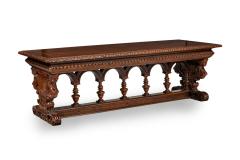 Italian Renaissance Style Carved Dining Conference Table - 4631186