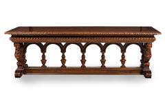Italian Renaissance Style Carved Dining Conference Table - 4631188
