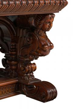 Italian Renaissance Style Carved Dining Conference Table - 4631192