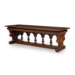 Italian Renaissance Style Carved Dining Conference Table - 4646637