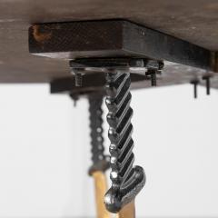 Italian Renaissance Style Cast Iron Table with Arabian Sword Base Granite Top - 4528150