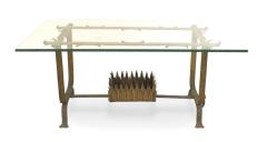 Italian Renaissance Style Gilt Iron and Glass Coffee Table - 4639925