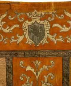 Italian Renaissance Style Gold Velvet Banner - 4667648