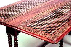 Italian Renaissance Style Mahogany Drop Leaf Dining Table - 1429790