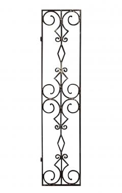 Italian Renaissance Style Narrow Iron Gates - 4321857