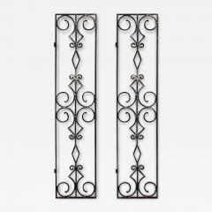 Italian Renaissance Style Narrow Iron Gates - 4332465
