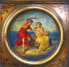 Italian Renaissance Style Polychromed Gilt Chest - 4631336