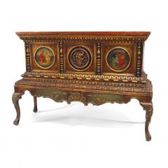Italian Renaissance Style Polychromed Gilt Chest - 4649559
