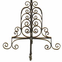 Italian Renaissance Style Wrought Iron Floor Torchiere - 3173136