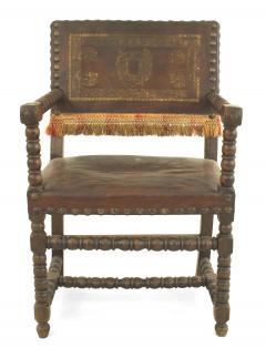 Italian Renaissance Walnut Arm Chair - 1402444