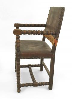 Italian Renaissance Walnut Arm Chair - 1402450