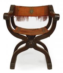 Italian Renaissance Walnut Arm Chair - 4659194