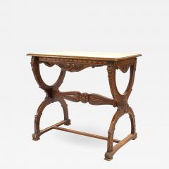 Italian Renaissance Walnut Carved End Table - 1443367