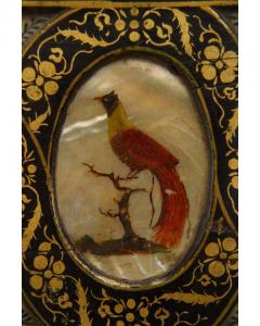 Italian Renaissance style ebonized stone mother of pearl inset box - 4626260