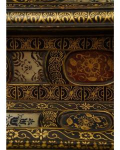 Italian Renaissance style ebonized stone mother of pearl inset box - 4626266