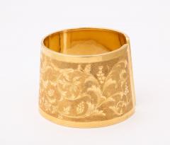 Italian Retro 18 k Engraved Cuff - 3154047