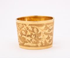 Italian Retro 18 k Engraved Cuff - 3154053