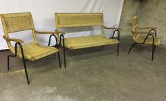 Italian Riviera Charming Rope and Metal Set of One Couch and 2 Chairs - 528549