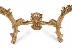 Italian Rococo 18th Century Silver Gilt and Marble Top Console - 4628797