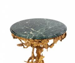 Italian Rococo Gilt Floral End Table - 1437563