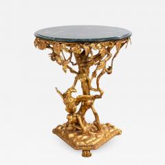 Italian Rococo Gilt Floral End Table - 1441226