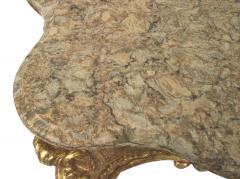 Italian Rococo Gilt Serpentine Console Table - 1428817