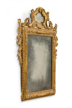 Italian Rococo Giltwood Mirror 18th C - 4171160