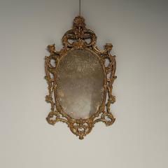 Italian Rococo Giltwood Wall or Console Mirror Distressed - 3398002