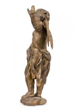 Italian Rococo Gold Painted Cupid - 4198244