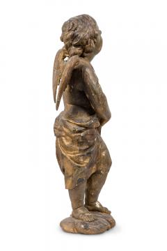 Italian Rococo Gold Painted Cupid - 4198247