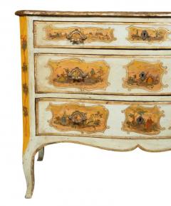 Italian Rococo Lacca Povera Painted Commode - 4149585