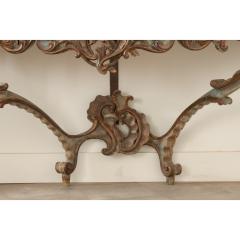 Italian Rococo Painted Marble Console - 2920394