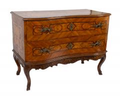 Italian Rococo Parquetry Chest of Drawers c 1760 - 3489724
