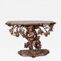 Italian Rococo Pine Console Table - 4728471