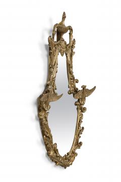 Italian Rococo Silver Gilt Wall Mirror - 4171080