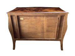 Italian Rococo Style Bomb form Olivewood Veneer 3 Drawer Chest - 4471167