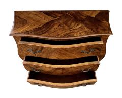 Italian Rococo Style Bomb form Olivewood Veneer 3 Drawer Chest - 4471172