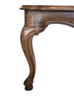 Italian Rococo Style Hand carved European Walnut Fruitwood Farm library Table - 4293280