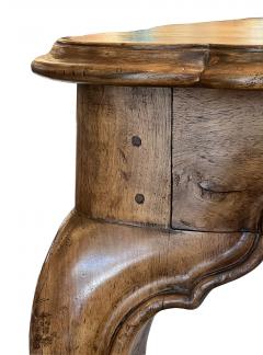 Italian Rococo Style Hand carved European Walnut Fruitwood Farm library Table - 4293281