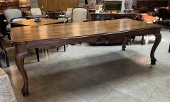 Italian Rococo Style Hand carved European Walnut Fruitwood Farm library Table - 4293288
