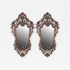 Italian Rococo Style Stripped Pine Wall Mirrors - 1403320