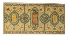 Italian Roman Pompeiian Style Marble Panel and Metal Coffee Table - 2800490
