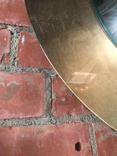 Italian Round Mirror with Gold Leaf - 546291