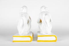 Italian Royal Porcelain Monkeys Bookends - 554594