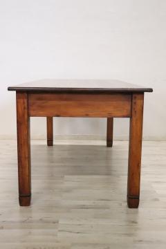 Italian Rustic Kitchen Table or Writing Table in Fir Wood Restored - 3912453