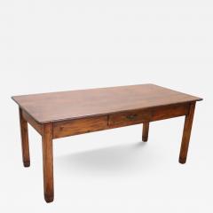 Italian Rustic Kitchen Table or Writing Table in Fir Wood Restored - 3917288