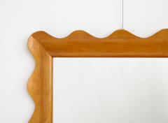 Italian Scalloped Shaped Wood Wall Mirror - 3528131