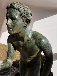 Italian School Nude Male Runner Classical Bronze After the Antique - 1206025