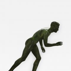 Italian School Nude Male Runner Classical Bronze After the Antique - 1207084