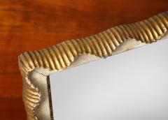 Italian Sculptural Carved Gilt Wood Table Vanity Mirror circa 1950 - 4783709